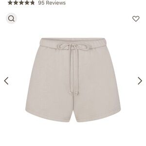 NWT Skims Cotton Fleece Classic Shorts in Stone